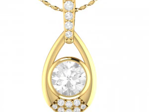 collection of 20 diamond pendant - 4 3D Print Model