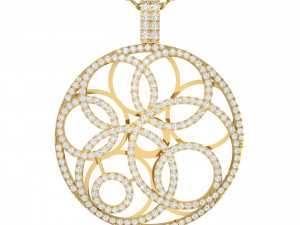 collection of 20 diamond pendant - 4 3D Druckmodell