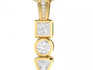 collection of 20 diamond pendant - 5 3D Print Model