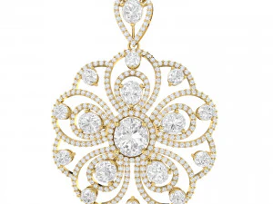 collection of 20 diamond pendant - 5 3D Print Model