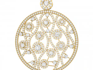 collection of 20 diamond pendant - 5 3D Print Model