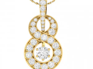 collection of 20 diamond pendant - 5 3D Print Model