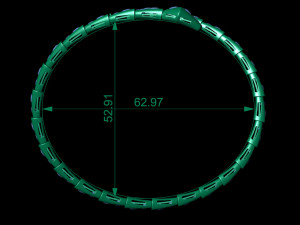 snake bracelet 1 3D Принт Модель