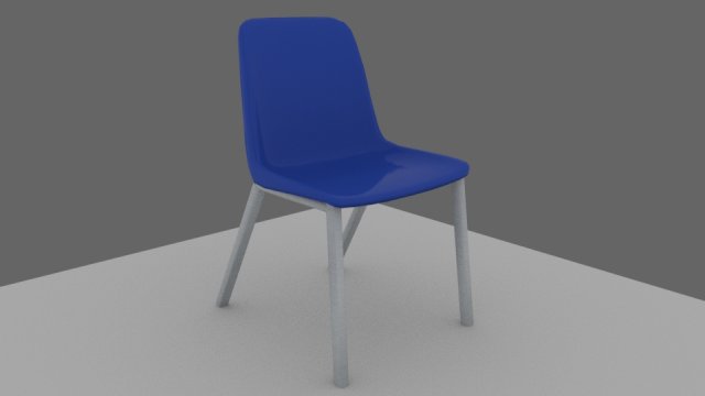 chair lowpoly 3D Model .c4d .max .obj .3ds .fbx .stl .blend 