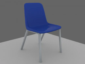 chaise lowpoly Modèle 3D