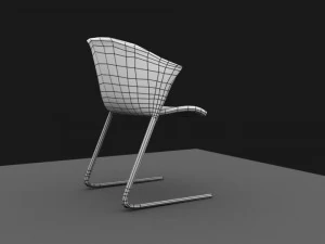 chair lowpoly obj fbx mb texture 3D Model