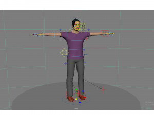 character lowpoly with facial rig fbx mb ma fles 3Dモデル