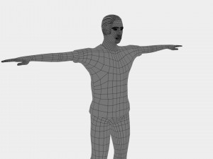 character lowpoly with facial rig fbx mb ma fles 3Dモデル