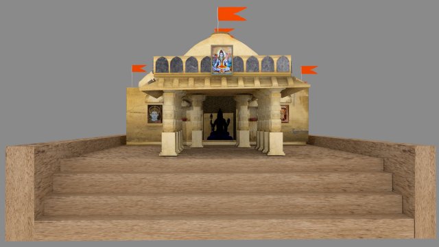 temple lowpoly obj fbx ma ma files texture material uv unwrapped 3D Model .c4d .max .obj .3ds .fbx .stl .blend 