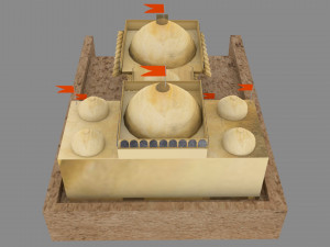 temple lowpoly obj fbx ma ma files texture material uv unwrapped 3D Model