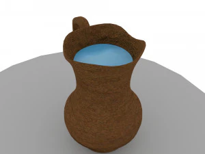 jug obj mb ma fbx texture lowpoly game ready uv unwrapping 3D Model
