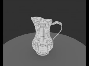 jug obj mb ma fbx texture lowpoly game ready uv unwrapping 3D Model