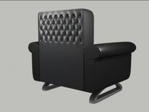 leather armchair 3D Model