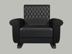 leather armchair 3D Модель