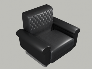leather armchair 3D Модель