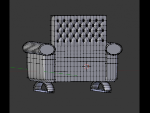 leather armchair 3D Модель