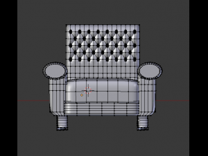 leather armchair 3D Модель