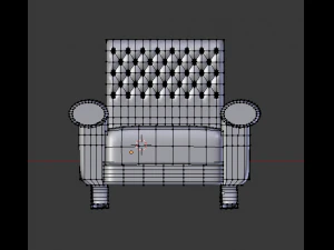 leather armchair 3D Model