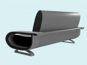 leather sofa 3D Model