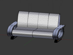 leather sofa 3D Model