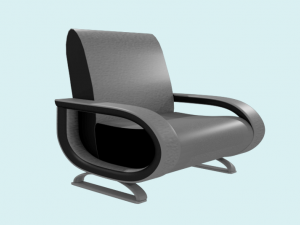 leather armchair 3D 모델