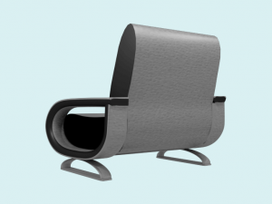 leather armchair 3D Model