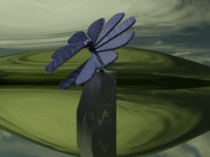 - solar battery Model 3D