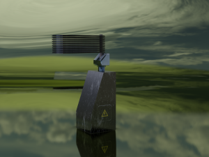 - solar battery Model 3D