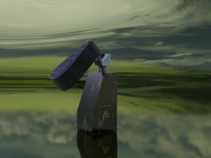 - solar battery Model 3D