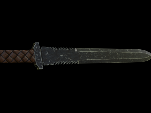 5 low poly swords Modèle 3D