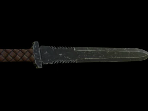 5 low poly swords 3D Model