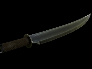 5 low poly swords Modèle 3D