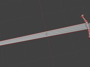 lowpoly sword Modelo 3D