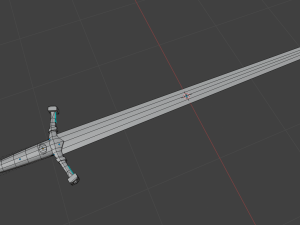 lowpoly sword Modelo 3D