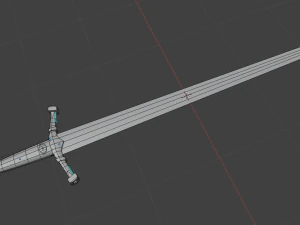 lowpoly sword 3D Model