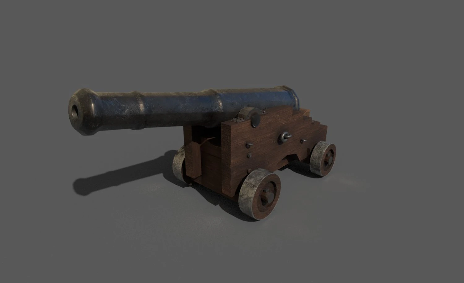 cannon 3D Model .c4d .max .obj .3ds .fbx .stl .blend 