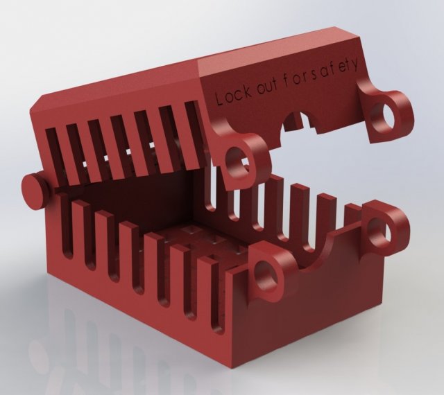 plug lock out Modello di stampa 3D .c4d .max .obj .3ds .fbx .stl .blend