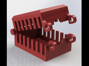 plug lock out 3D-printmodel