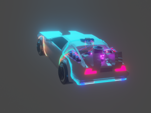 delorean 3D Model