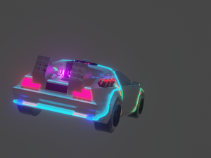 delorean 3D Model