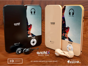 archix music pod 3D 모델