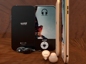 pod de m&uacute;sica archix Modelo 3D