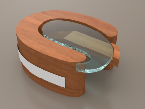 drop center table 3D 모델
