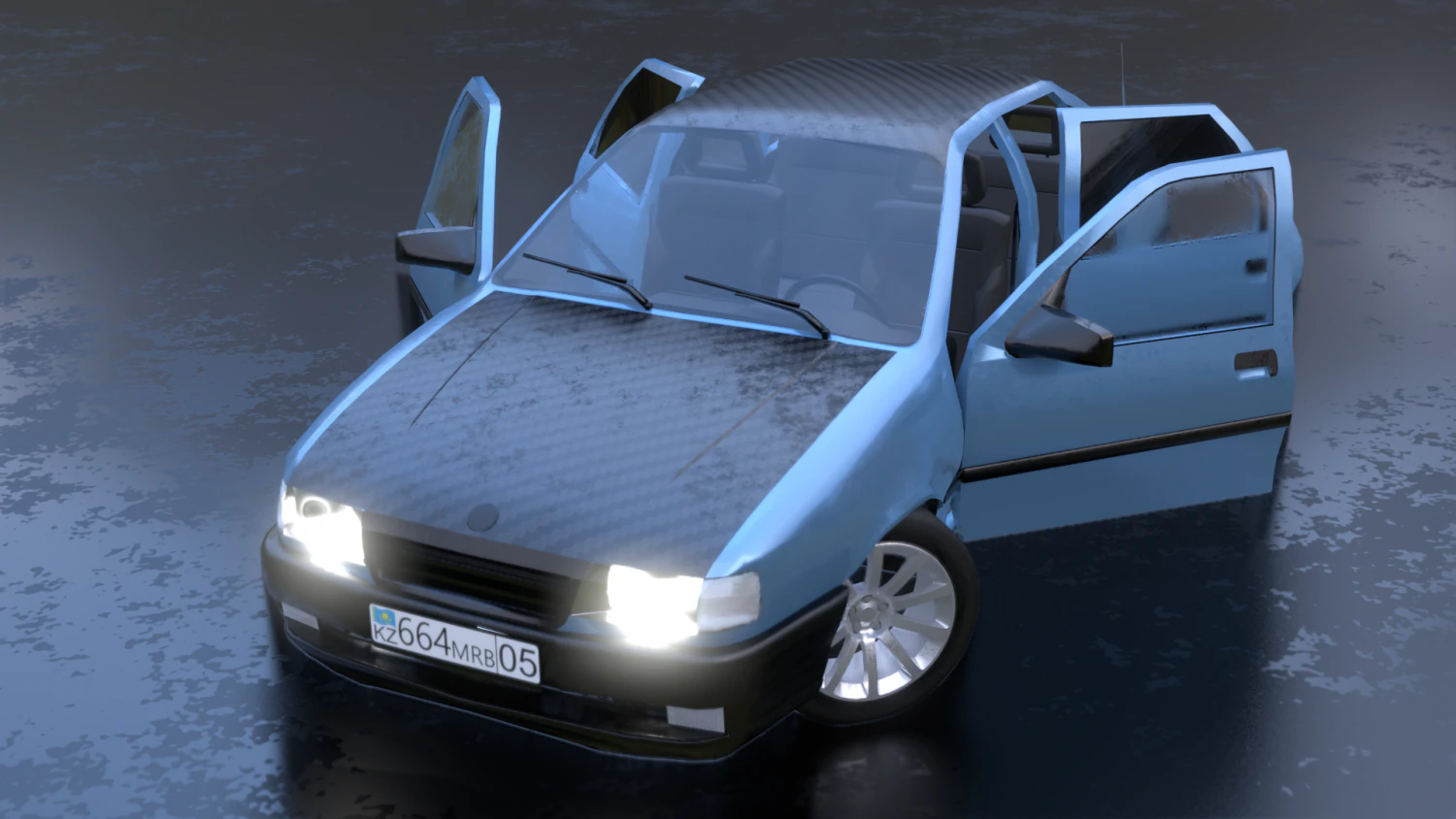 opel vectra a 3D Model .c4d .max .obj .3ds .fbx .stl .blend 