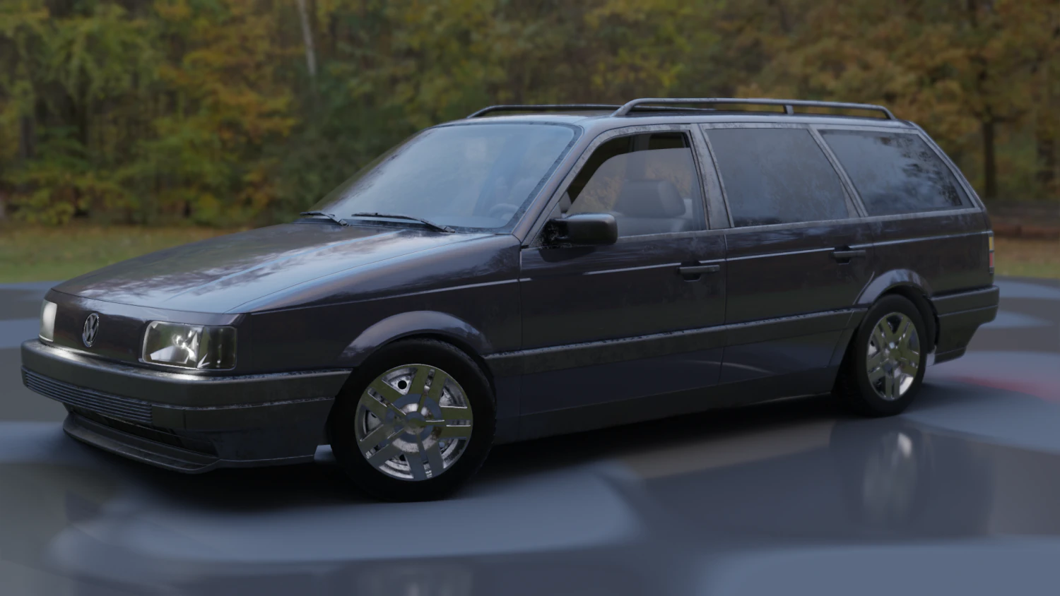 volkswagen passat b3 3D Model .c4d .max .obj .3ds .fbx .stl .blend 