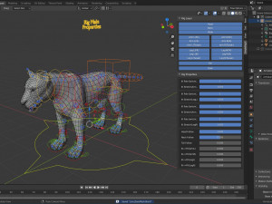 lion big cat base mesh Model 3D