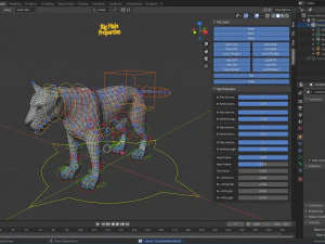 lion big cat base mesh 3D Model