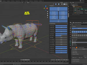 rhinoceros base mesh 3D Model