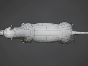 wolf base mesh 3D Model