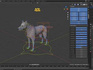 maglia base lupo Modello 3D